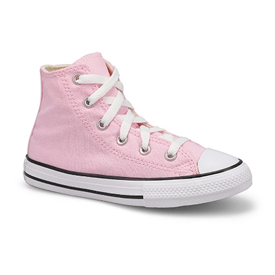 Grls Chuck Taylor All Star Hi Top Sneaker - Pink Foam/White/Black