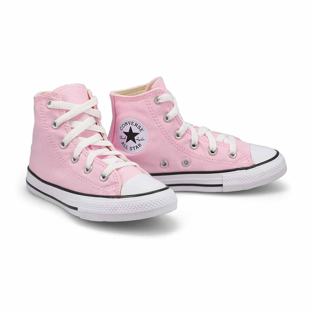 Girl's Chuck Taylor All Star Hi Top Sneaker - Pink Foam/White/Black