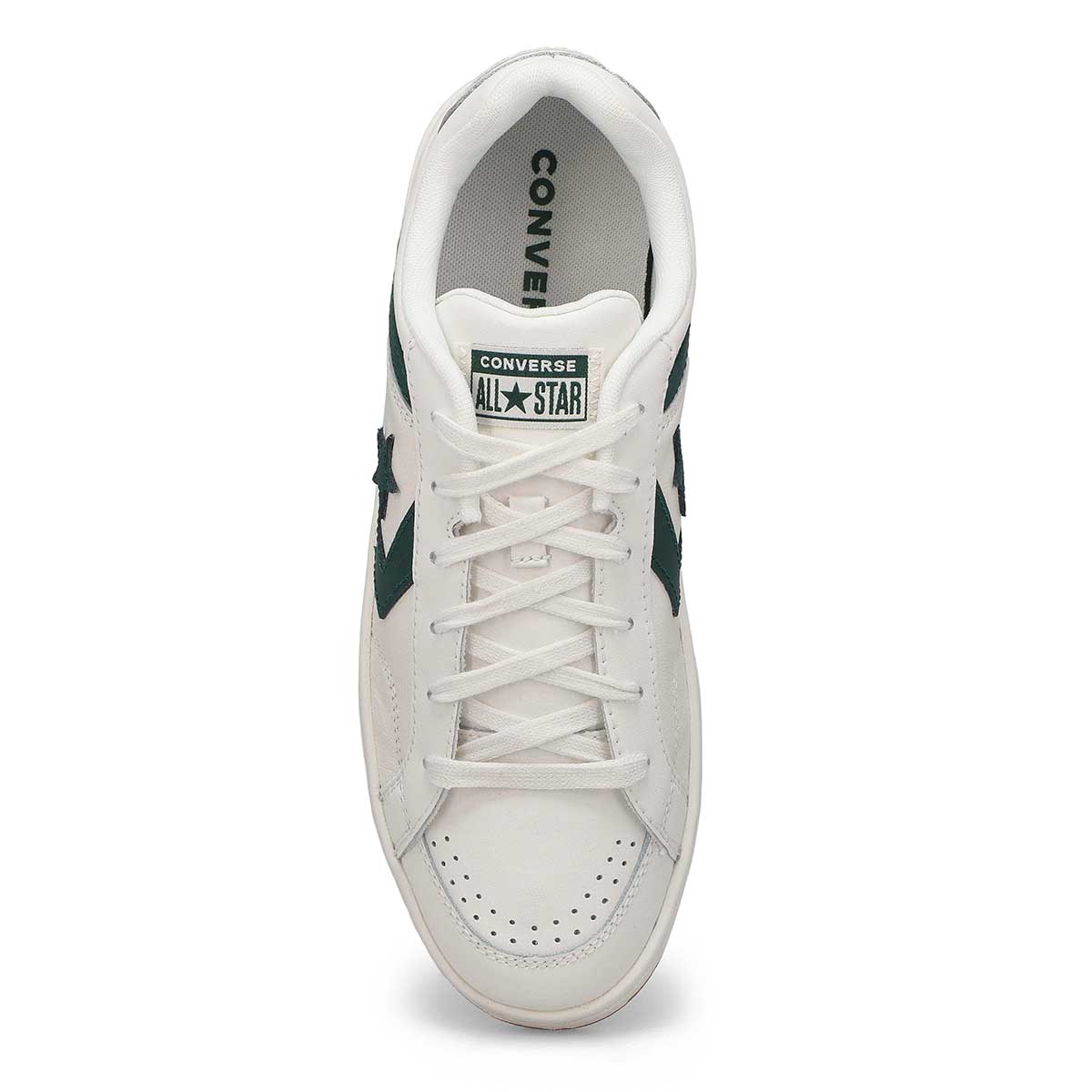 Baskets en cuir PRO BLAZE CLASSIC LUXE SPORT, blanc vintage/vert jalousie/aigrette, hommes