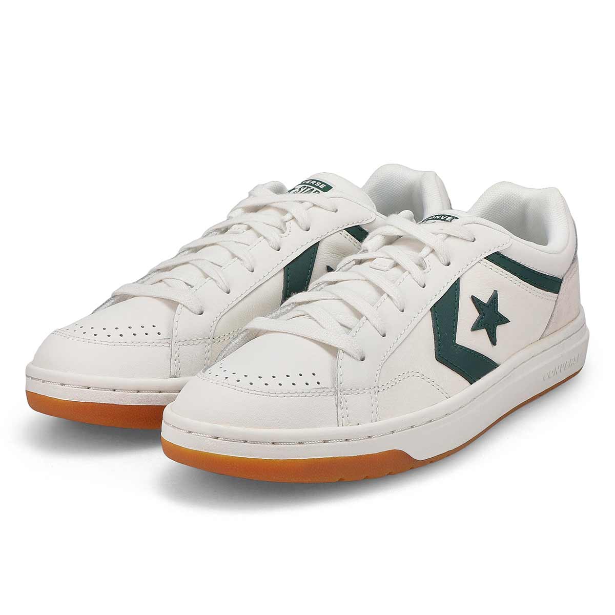 Baskets en cuir PRO BLAZE CLASSIC LUXE SPORT, blanc vintage/vert jalousie/aigrette, hommes