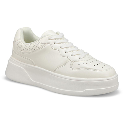 Lds Becket Lace Up Sneaker - White