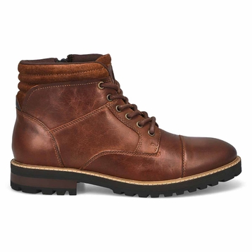 Men's Bennett Leather Lace Up Ankle Boot - Cognac