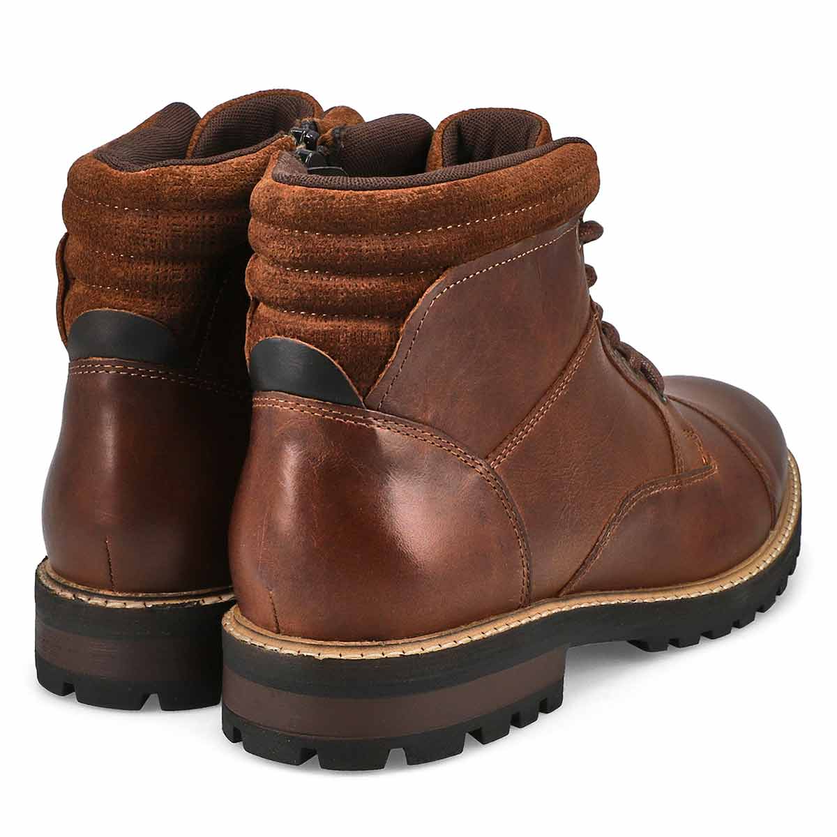 Men's Bennett Leather Lace Up Ankle Boot - Cognac