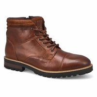 Men's Bennett Leather Lace Up Ankle Boot - Cognac