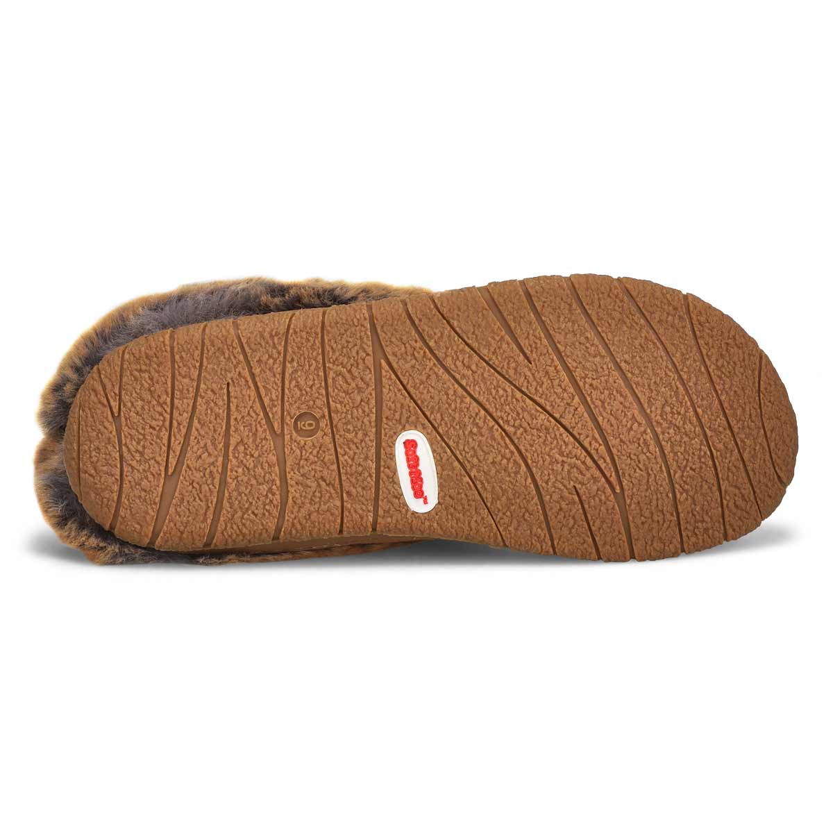 Women's  Beth Open Back Suede Slipper - Latte