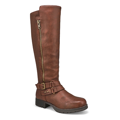 Lds Bonnie Tall Riding Boot - Dark Brown