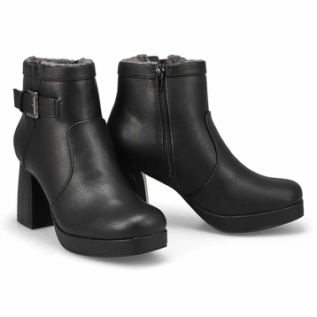 Women's  Bree Platform Buckle Bootie - Black