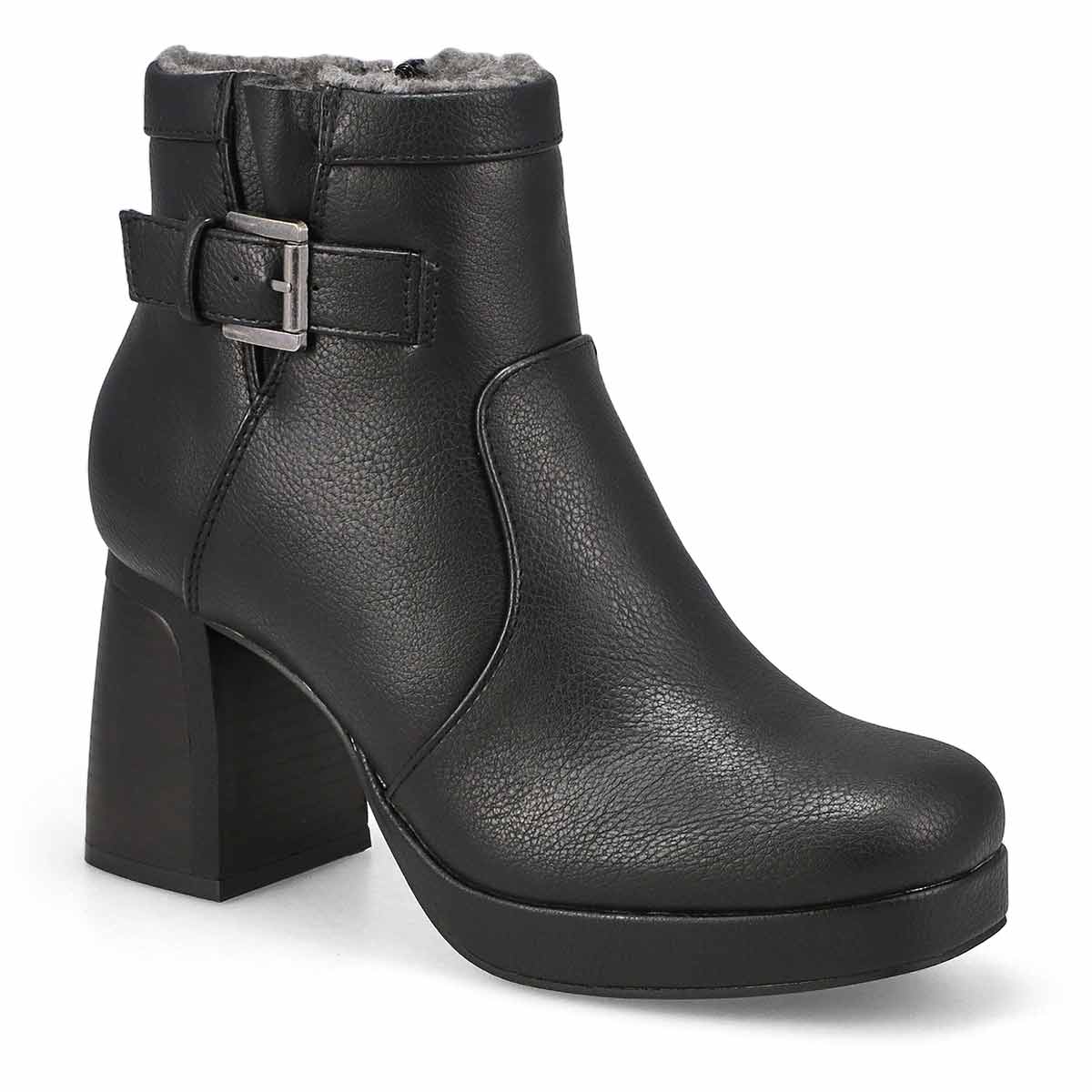 Women's  Bree Platform Buckle Bootie - Black