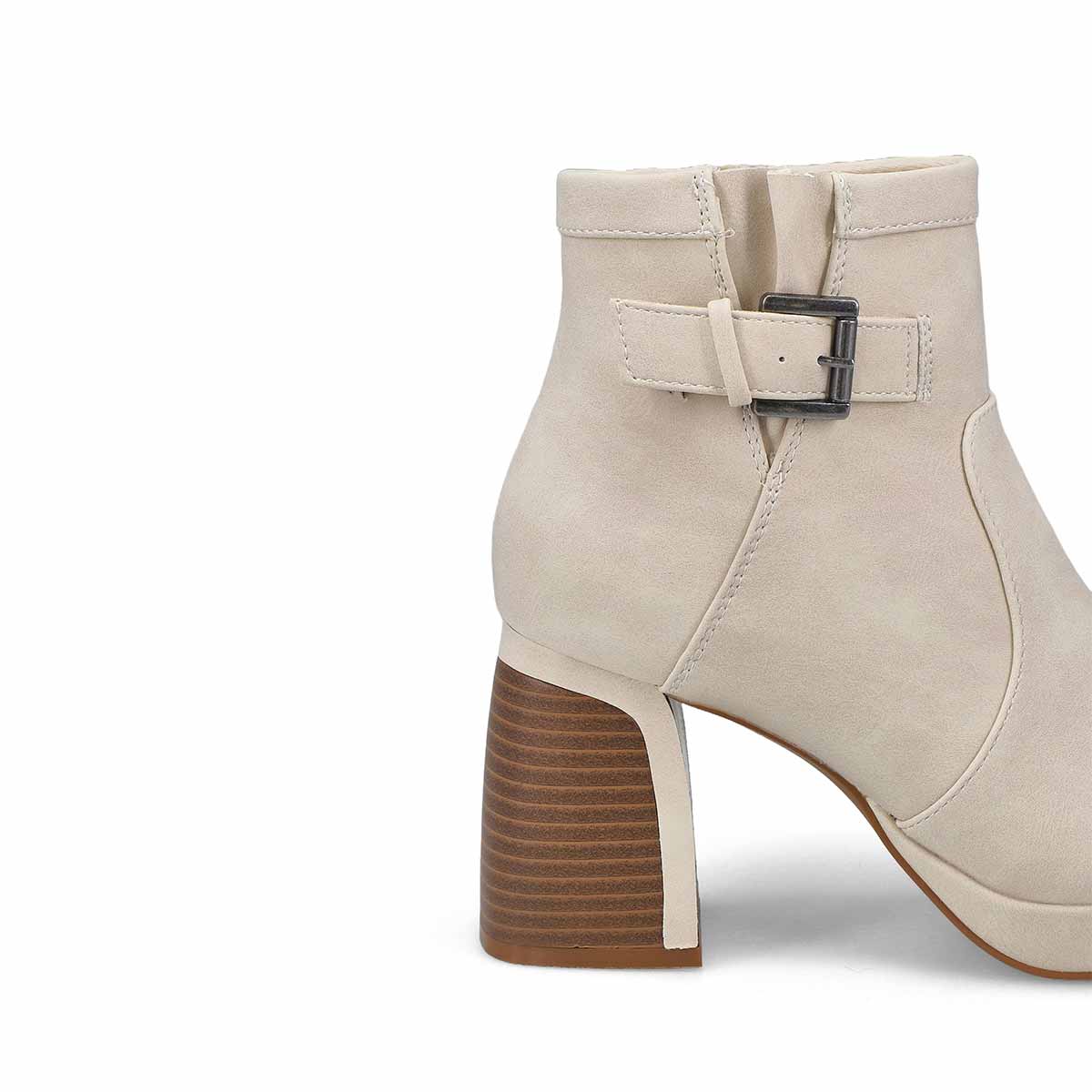 Women's Bree Platform Buckle Bootie - Cream