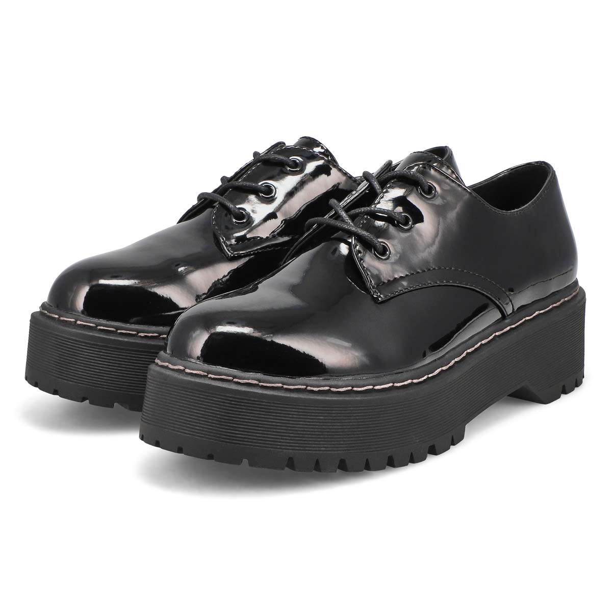 Women's Brenton Platform Oxford - Black Patent