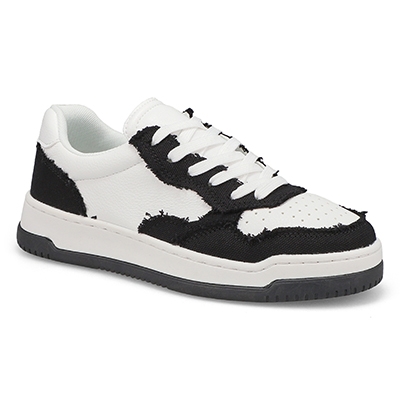 Lds Brynlee Lace Up Sneaker - White/Black