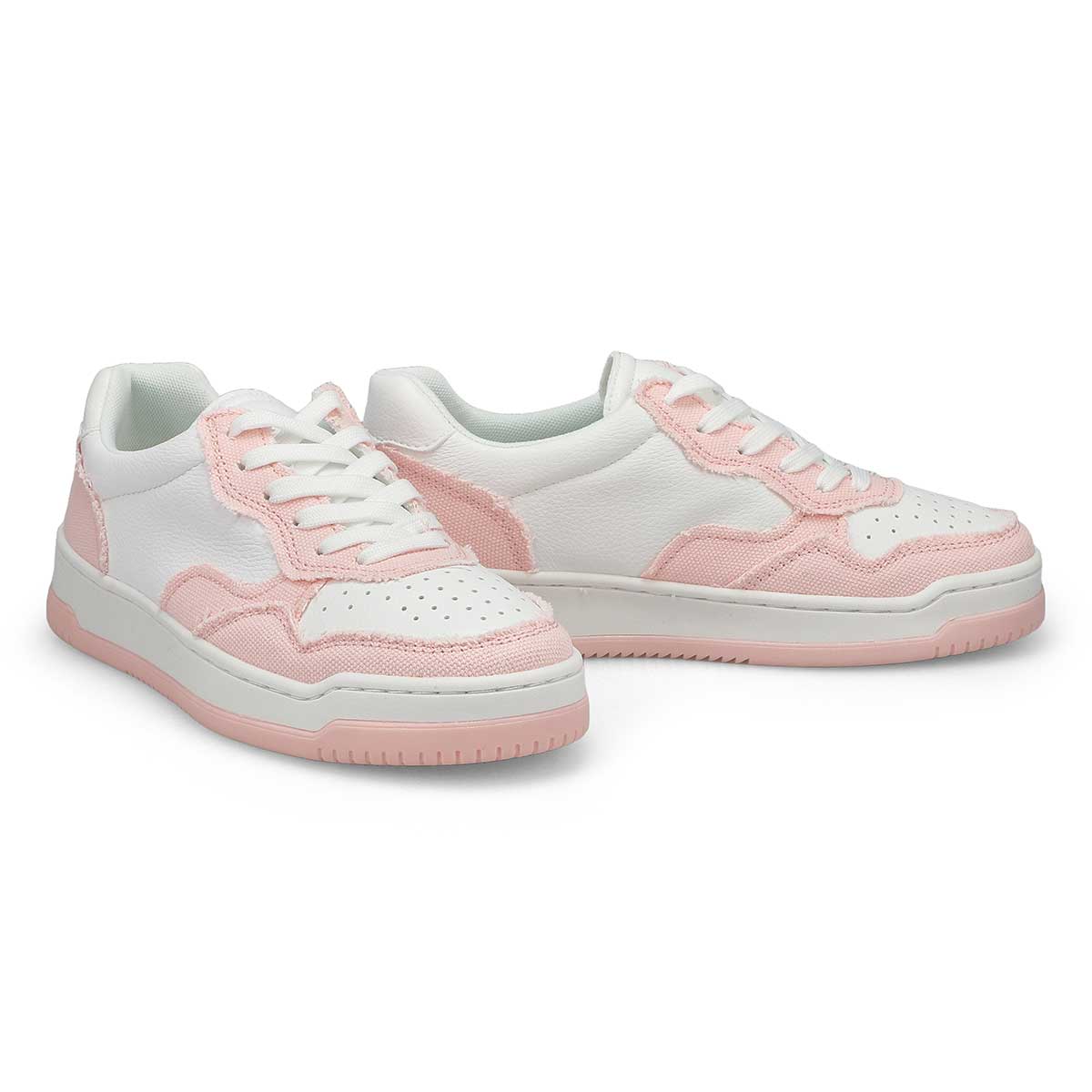 Women's Brynlee Lace Up Sneaker - White/Pink