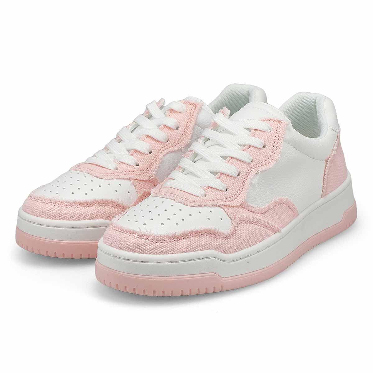 Women's Brynlee Lace Up Sneaker - White/Pink