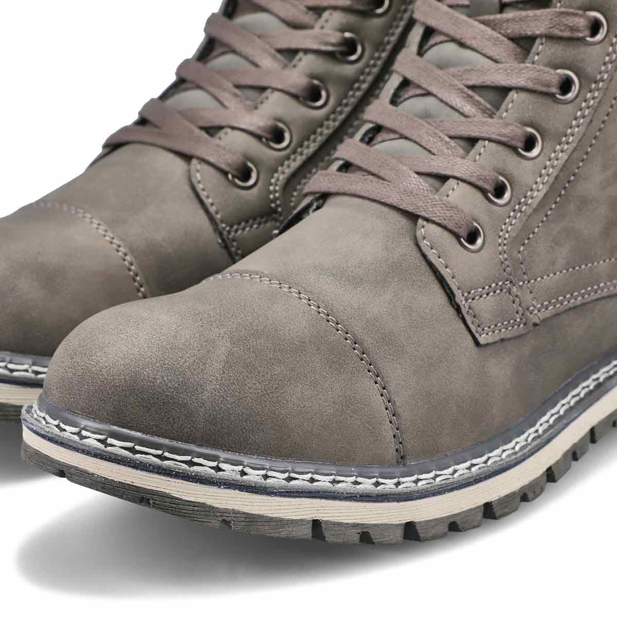 SoftMoc Men's Bucky Ankle Boot - Taupe | SoftMoc.com