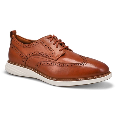 Mns Grand Evolution Shortwing Wide Casual Oxford -Tan