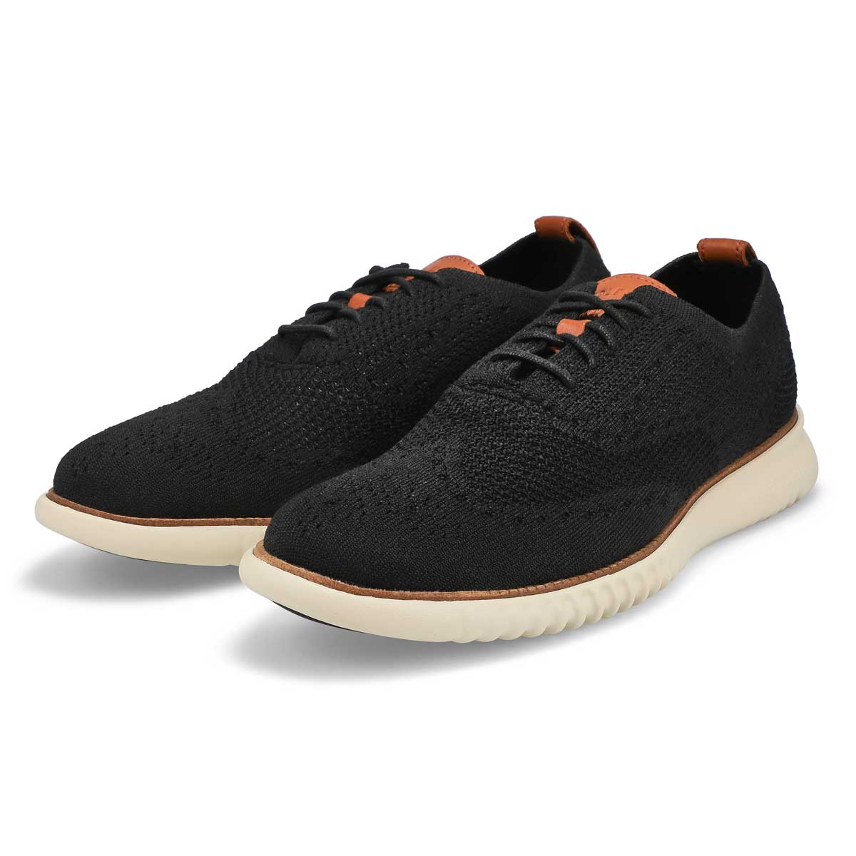 Men's Zero Grand Stitchlite Casual Oxford - Black/ Ivory