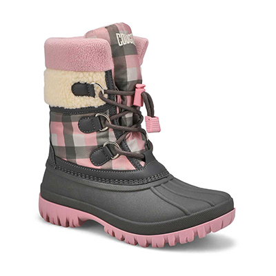 Grls Caitlin Waterproof Winter Boot - Charcoal