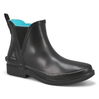 Botte de pluie Chelsea imperméable CHLOE LO, noir, femmes