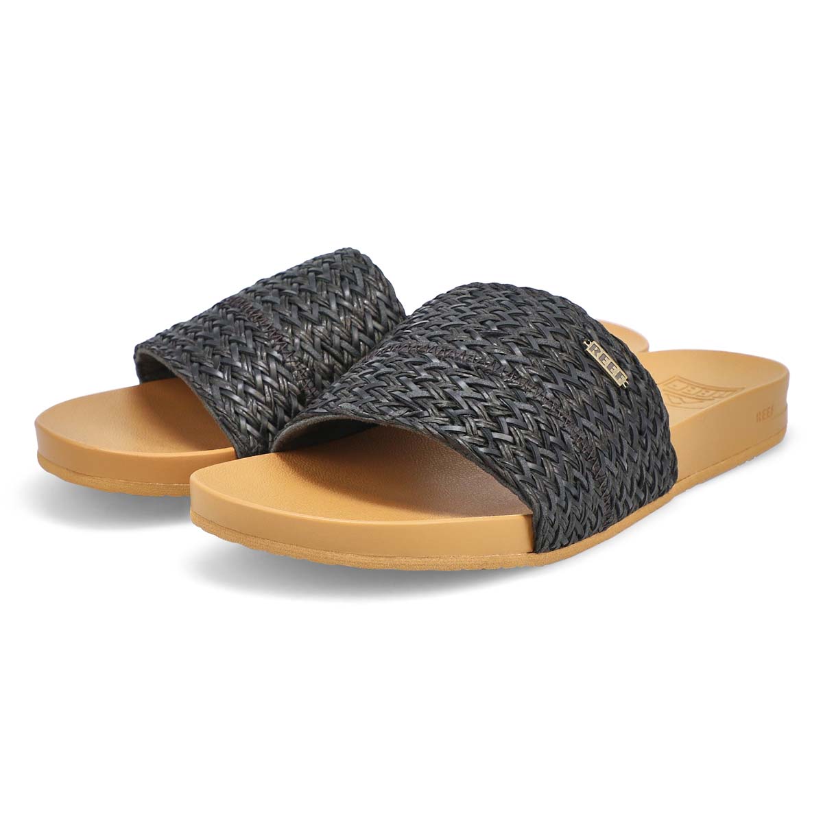 Reef Women's Cushion Scout Braids Slide - Bla | SoftMoc.com