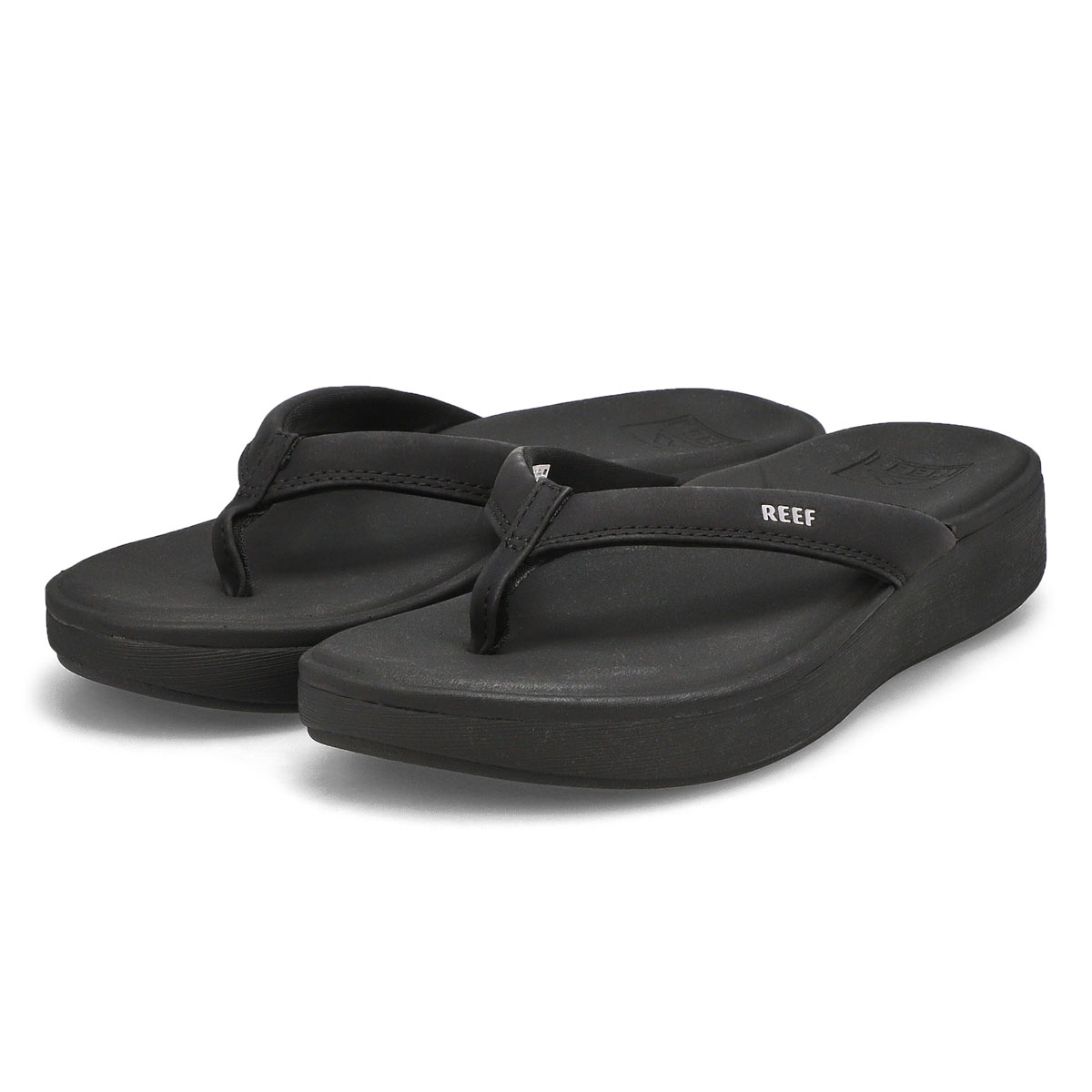 Women's Cushion Cloud Thong Sandal - Black