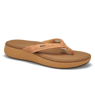 Lds Cushion Cloud Thong Sandal - Natural