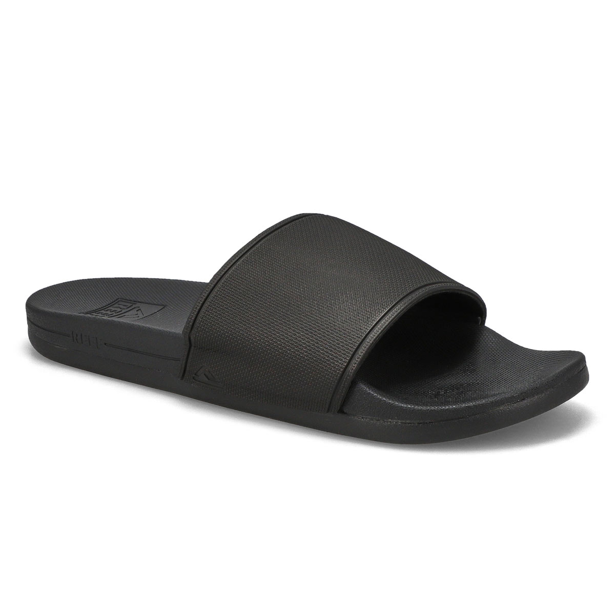 Reef Men's Cushion Slide Sandal - Black | SoftMoc.com