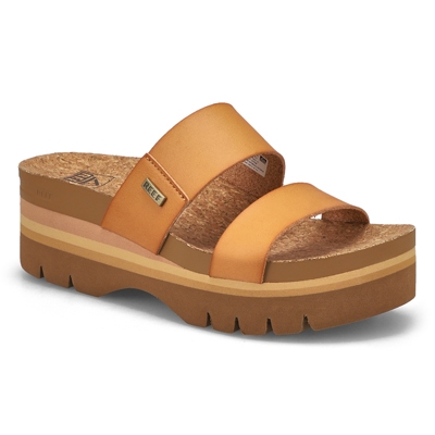 Lds Cushion Vista Hi 2.5 Sandal -Natural