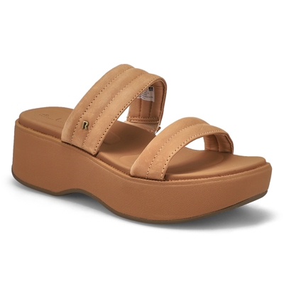 Lds Lofty Lux Hi Platform Sandal - Natural