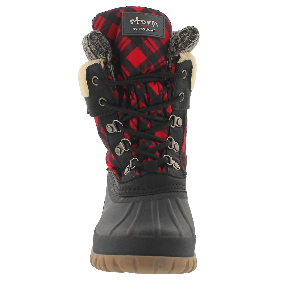 Women's Creek Lace Up Waterproof Winter Boot - Red Plaid