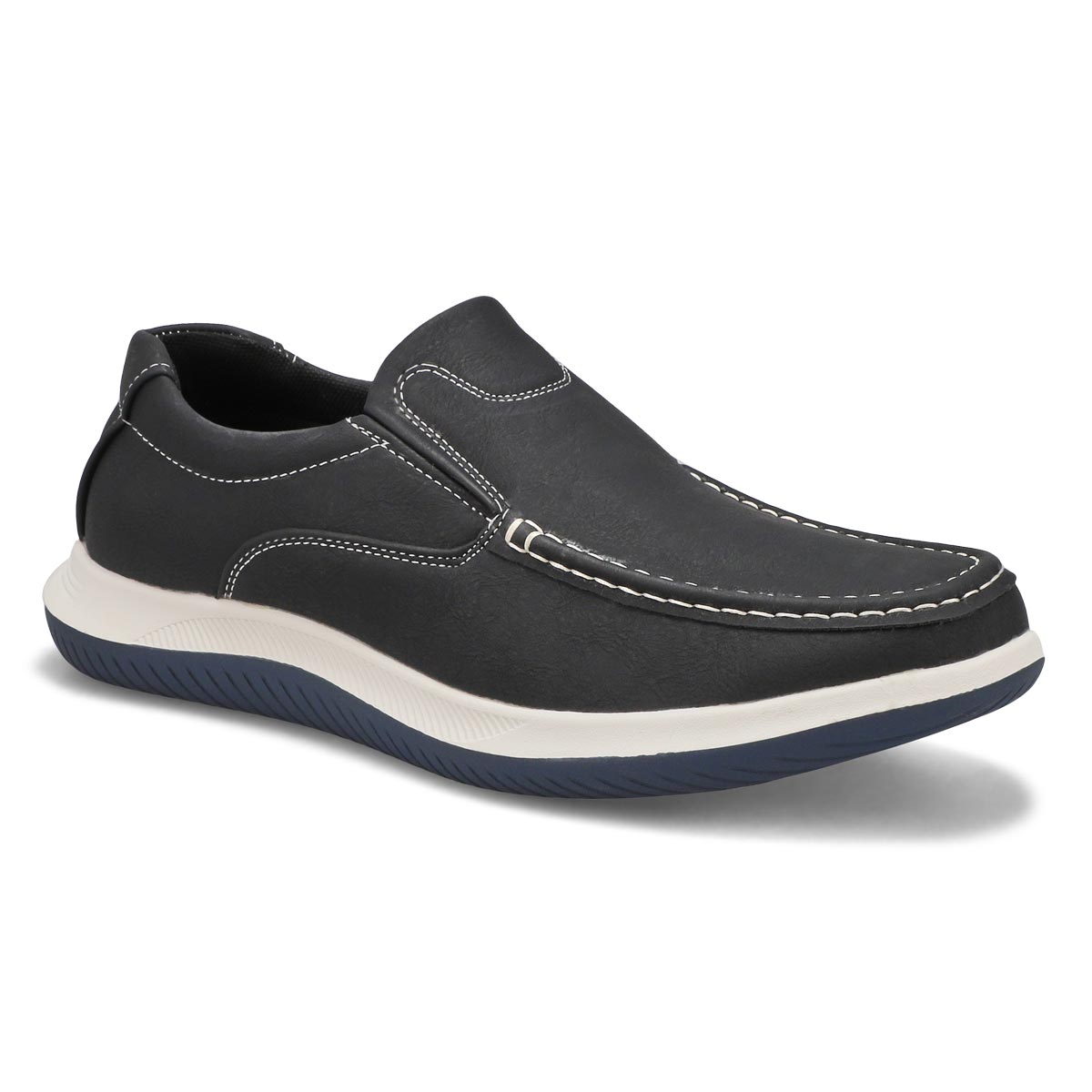 SoftMoc Men's Drill Slip On Casual Shoe - Bla | SoftMoc.com