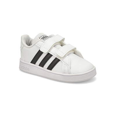 adidas Infant's Grand Court I Sneaker - White | SoftMoc.com