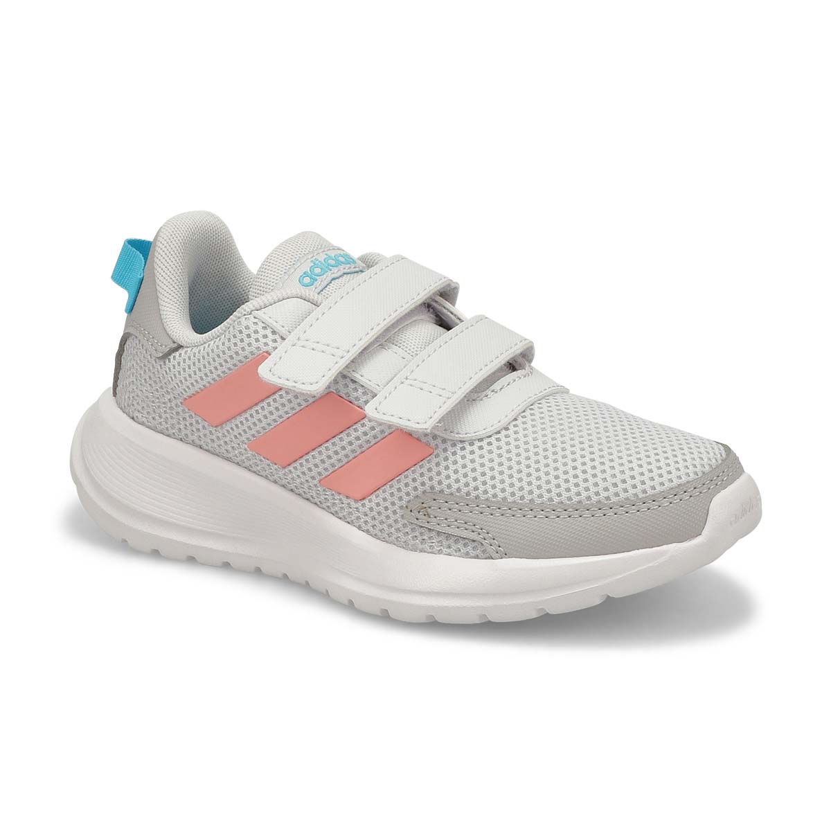adidas Girls' Tensaur C Sneaker - Grey/Pink/C | SoftMoc.com