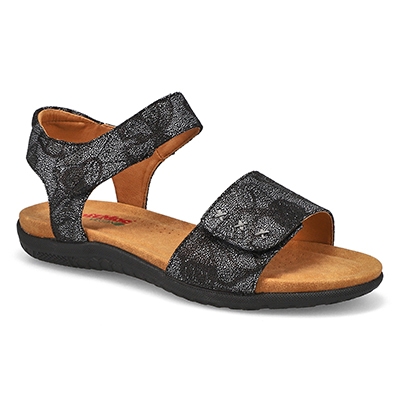 Lds Elena 01 Vegan Sandal - Black Floral