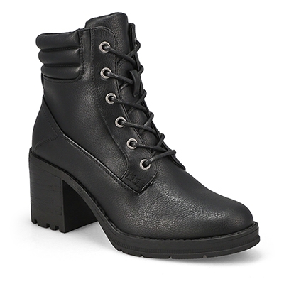 Lds Felicity Platform Lace Up Bootie - Black