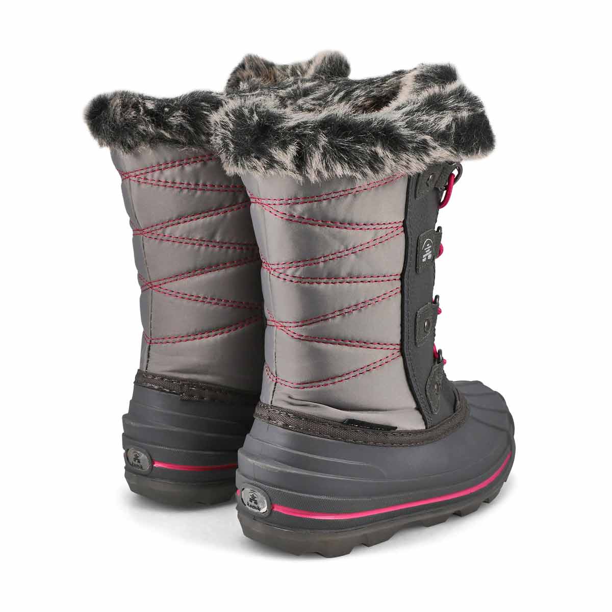 Girls'  Frostier Waterproof Winter Boot - Grey/Pin