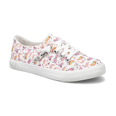 Grls Fruit Fashion Sneaker - White Rainbow