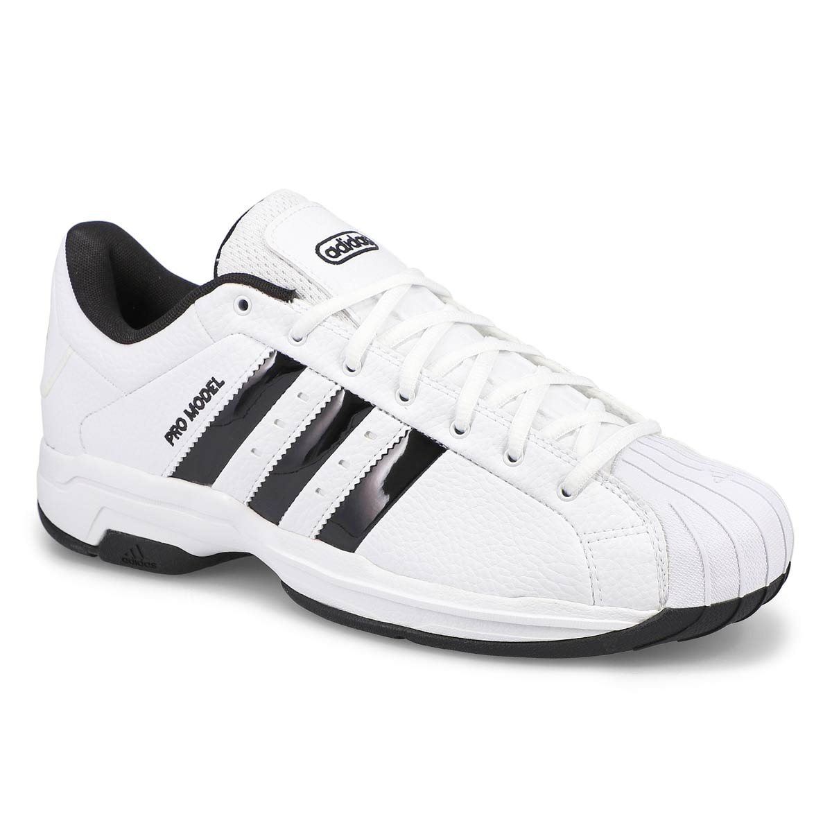 adidas Men's Pro Model 2G Sneaker - White/Bla | SoftMoc.com
