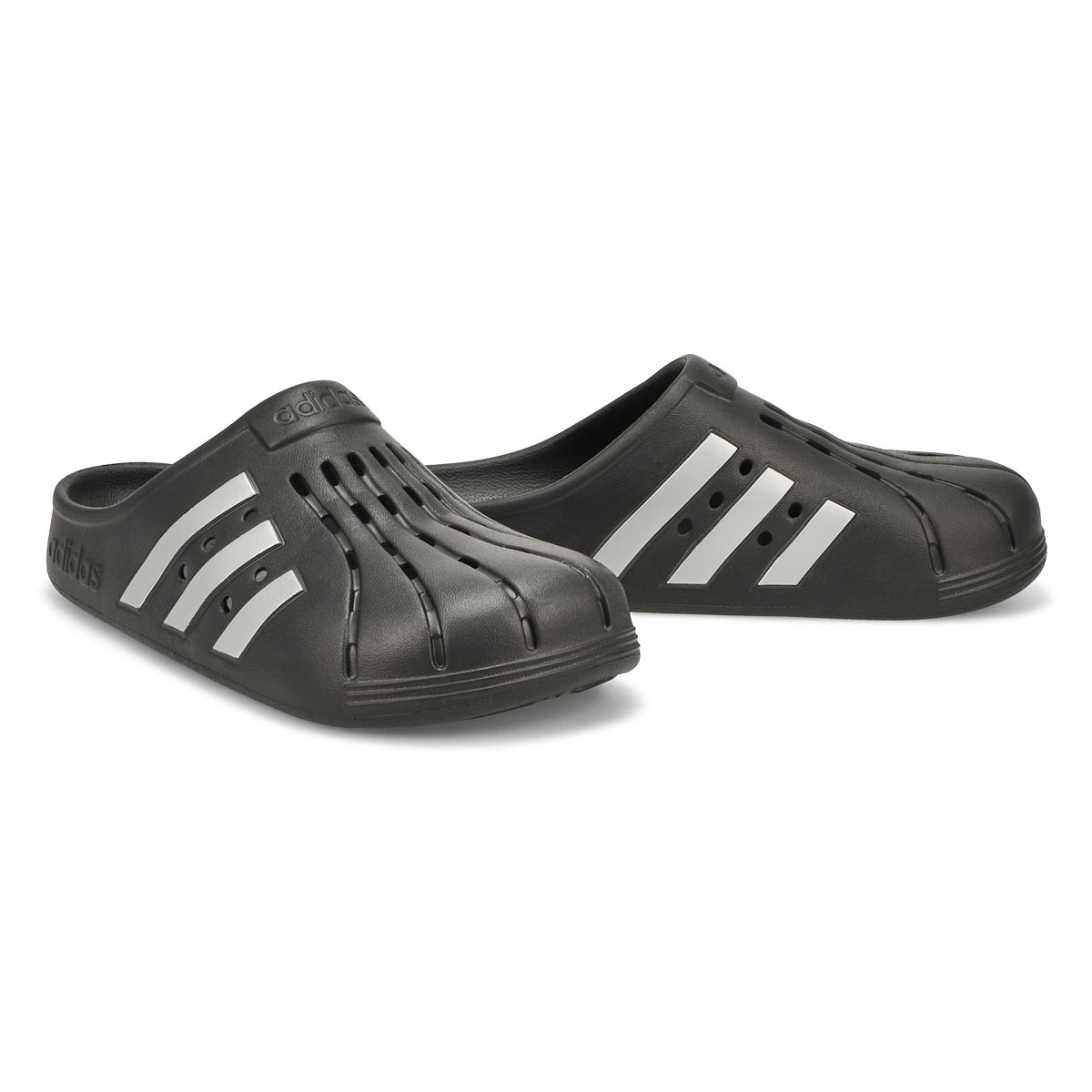 adidas Men's Adilette Clog Slip On Shoe - Bla | SoftMoc.com