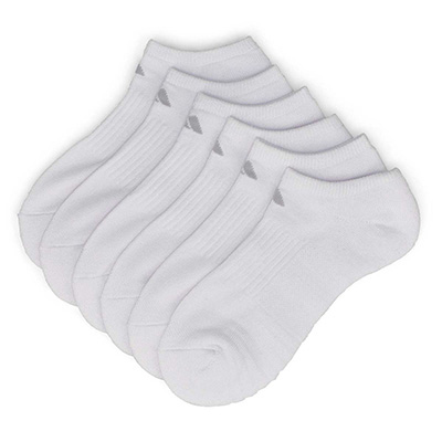 Lds Cushioned 3.0 No Show 3-Pack Socks - White/Clear Onix Grey