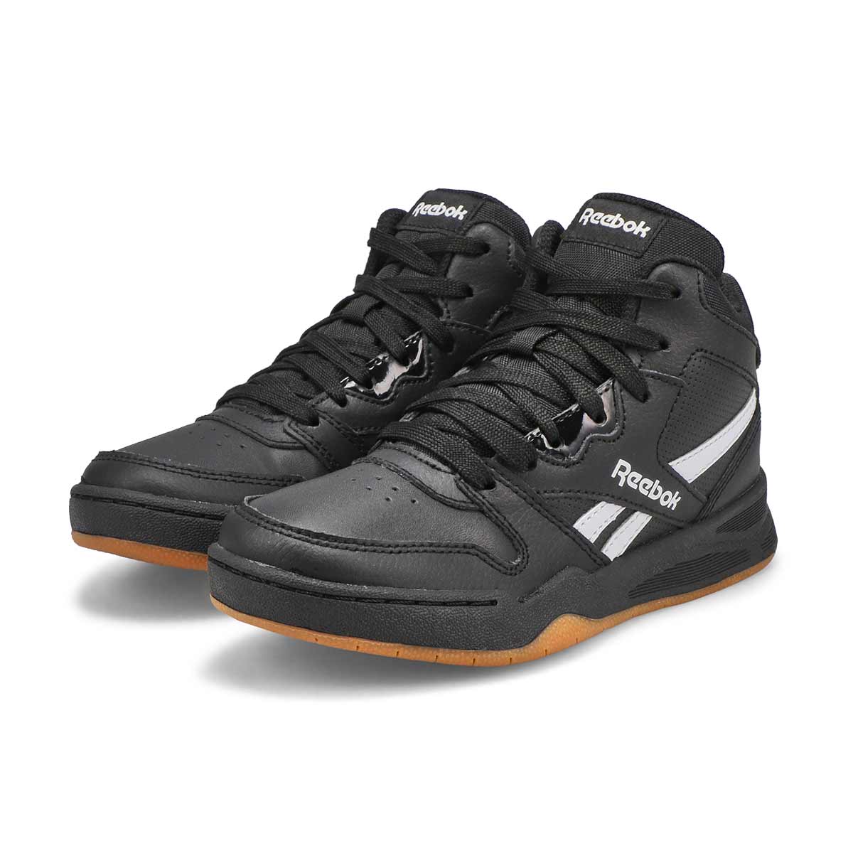 Boys' BB4500 Court Sneaker - Black/ White