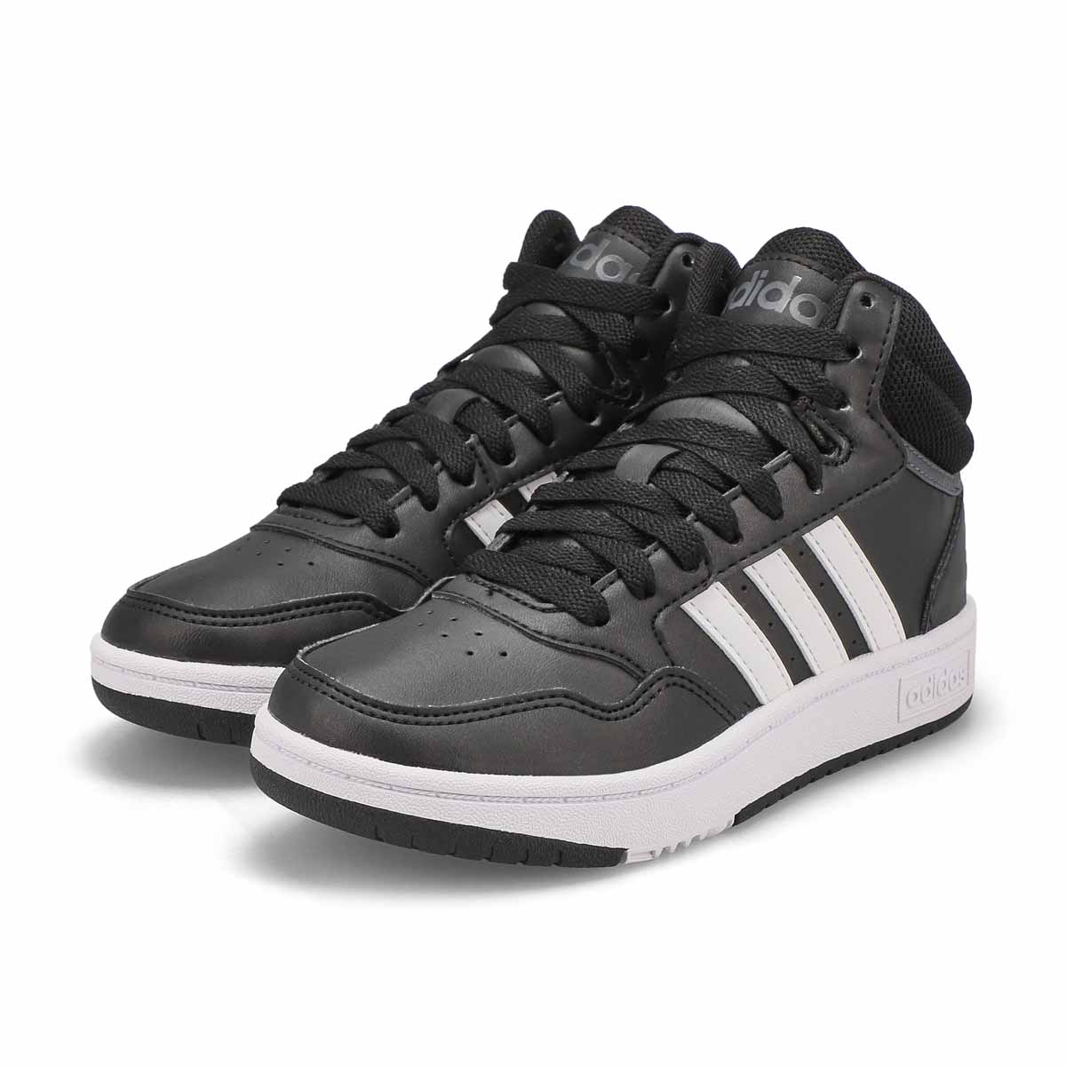 adidas Kids' Hoops Mid 3.0 K Sneaker - Black/ | SoftMoc.com