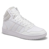 Women's Hoops 3.0 High Top Sneaker - White/Grey