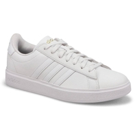 Women's Grand Court 2.0 Lace Up Sneaker - White/White/Gold Metallic