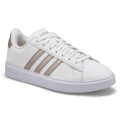 Lds Grand Court 2.0 Sneaker - White/Platin Metallic