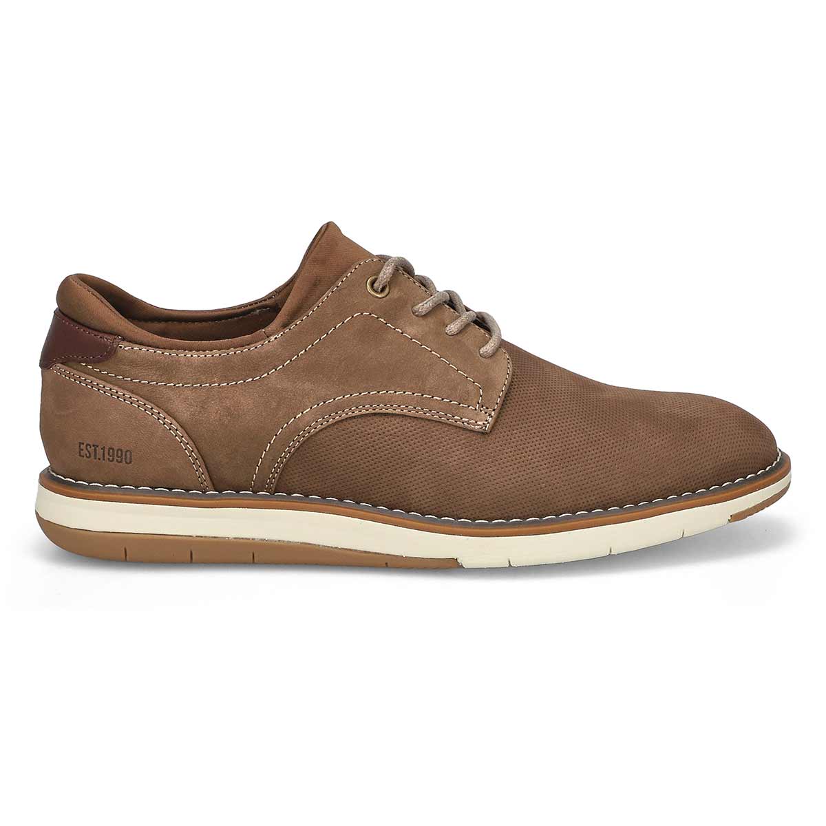 Richelieu décontracté en nubuck HALIFAX, taupe, hommes