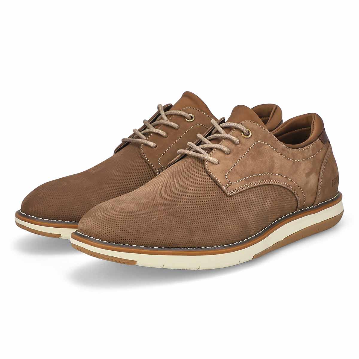 Richelieu décontracté en nubuck HALIFAX, taupe, hommes