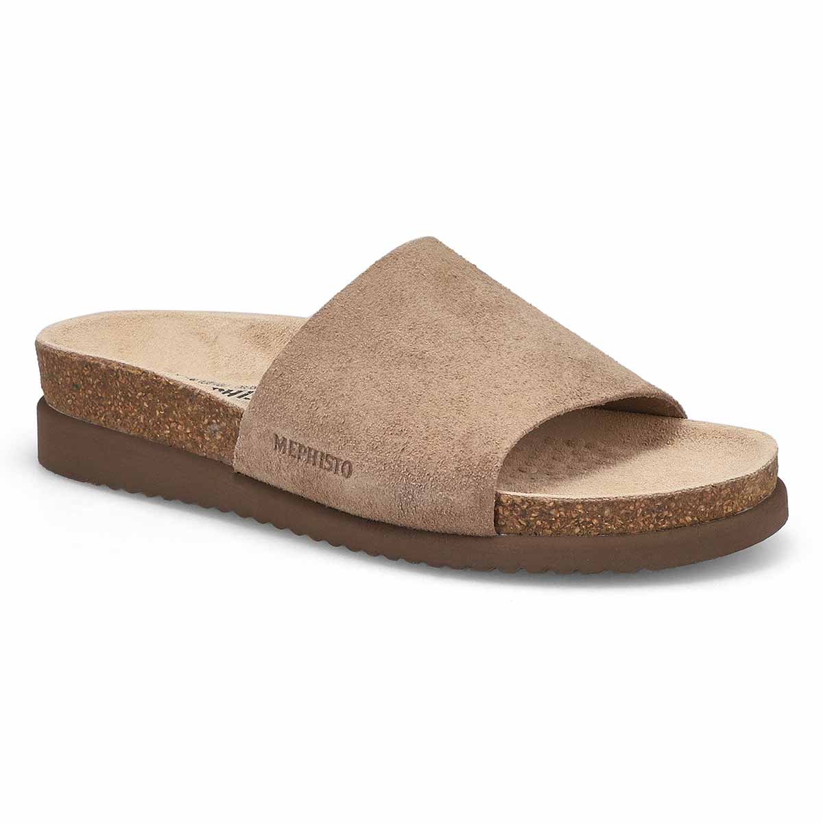 Women's Hanik Cork Footbed Slide Sandal - Black