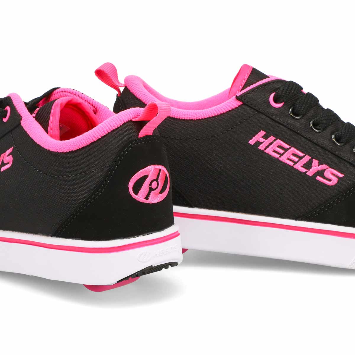 Heelys Girls' Pro 20 Skate Sneaker - Black/ P | SoftMoc.com