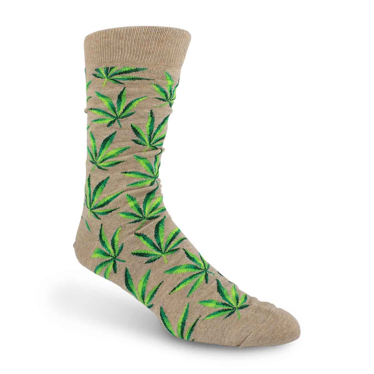 Hot Sox Men's Marijuana Sock - Hemp Printed | SoftMoc.com