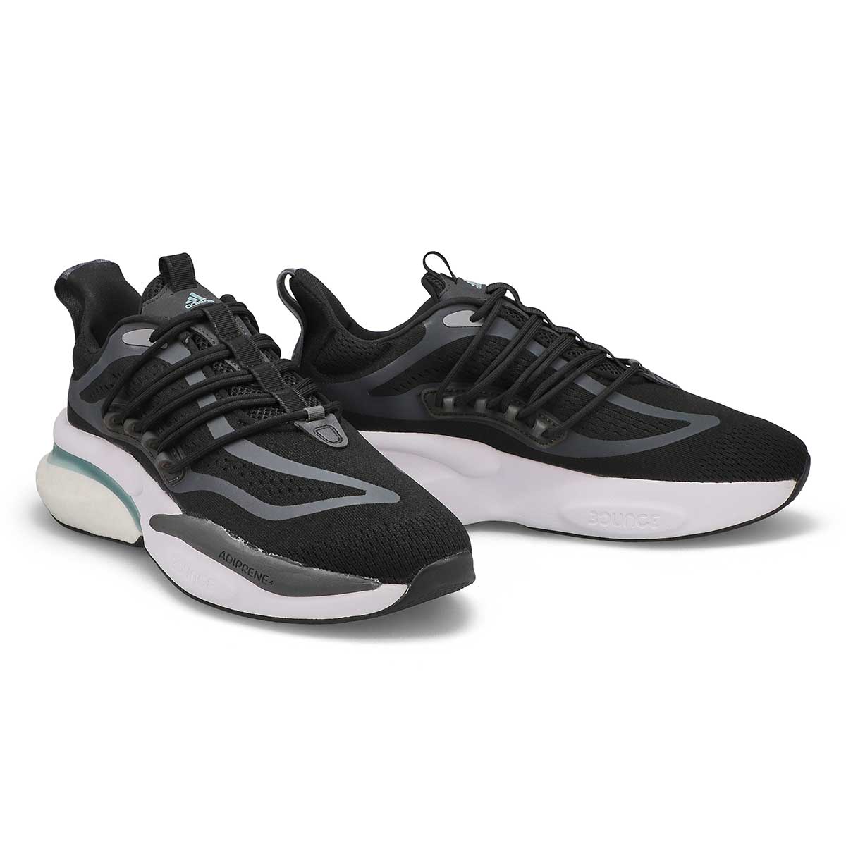 adidas Mens Alphaboost V1 Sneaker - Black/Gre | SoftMoc.com